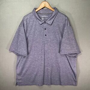 Reebok Golf Polo Shirt Mens 3XL Purple Performance Short Sleeve